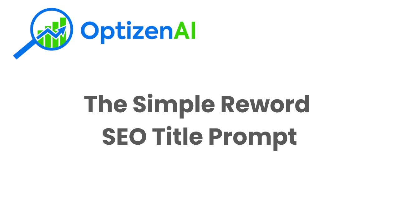 A simple ai prompt for seo titles