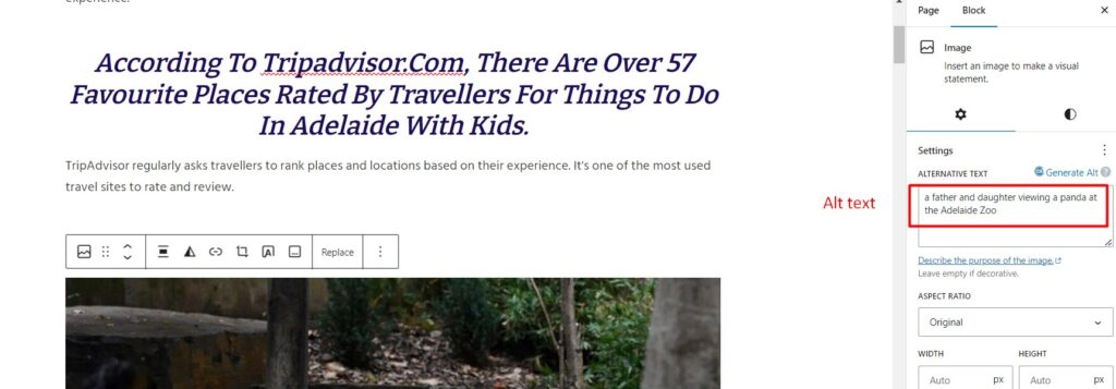 wordpress editing post