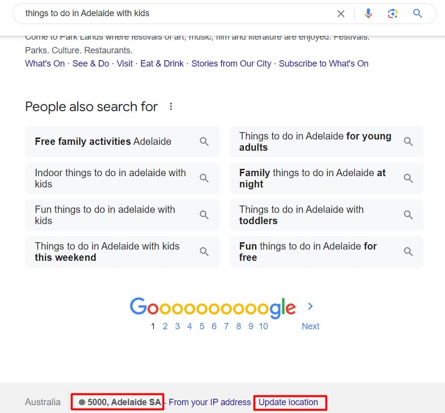 Google serp