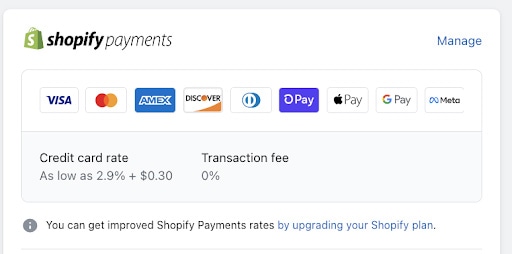Setting up Shopify payments