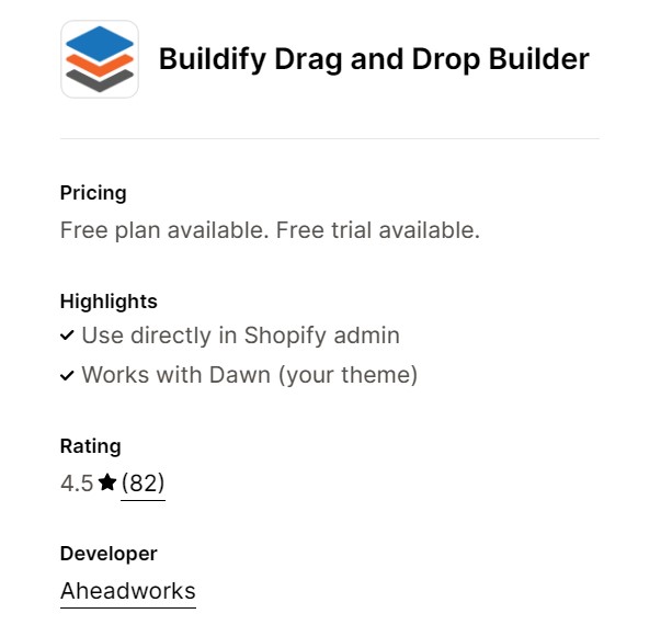 Buildify drag and drop page builder review